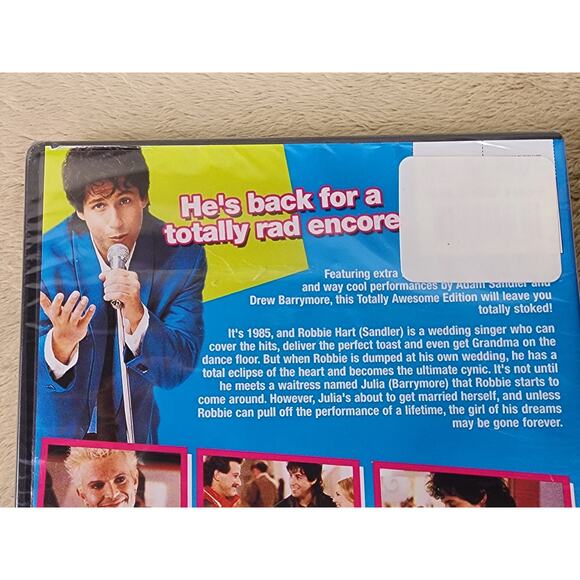 Movie The Wedding Singer DVD New Sealed Adam Sandler Drew Barrymore Dolby - Picture 10 of 13